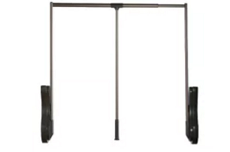 Buffered lifting clothes pole