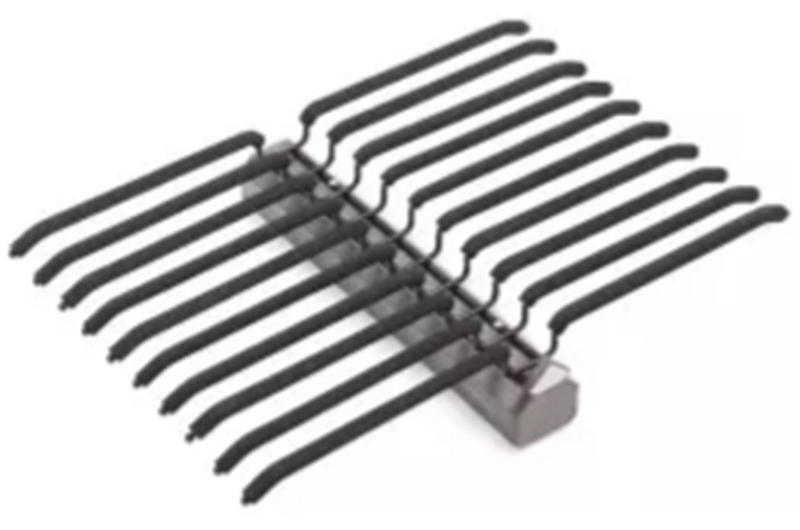 Top-mounted double-row sliding trousers rack