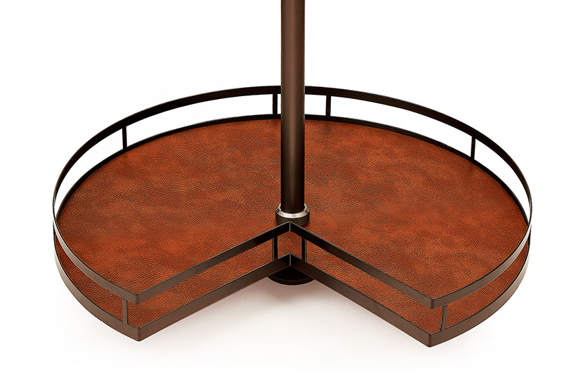 Wardrobe corner 2-layer storage basket